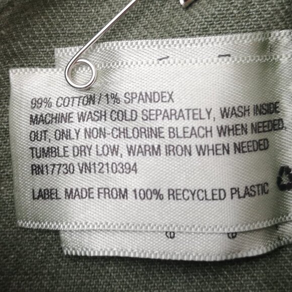 NWT Universal Thread Ladies Size 20W High Rise A-line Midi Green Jean Shorts - Picture 9 of 15